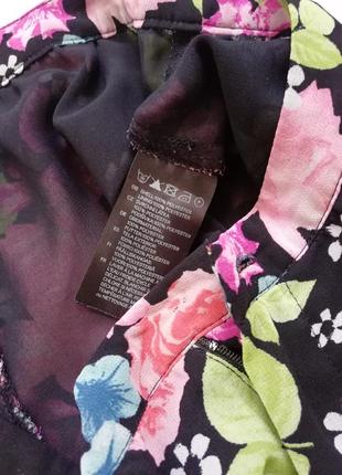 🌹 короткие шифоновые шорты h&m в цветочный принт 🌹 шорты юбка6 фото