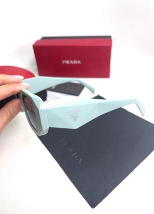 Солнцезащитные очки унисекс grapha новые с полным комплектом мятного цвета🔥5 фото