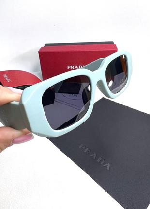 Солнцезащитные очки унисекс grapha новые с полным комплектом мятного цвета🔥6 фото