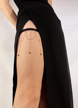 Цепочка на бедро / украшение на бедро / браслет на ногу / подвеска / bodychain / chain / гартер