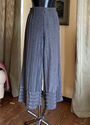 Шовковисті легенькі в’язані вільні трикотажні кюлоти