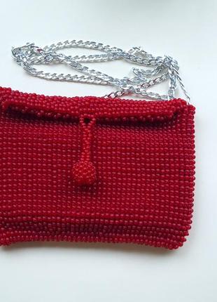 Декоративная сумочка ′морошка′, из бисера9 фото