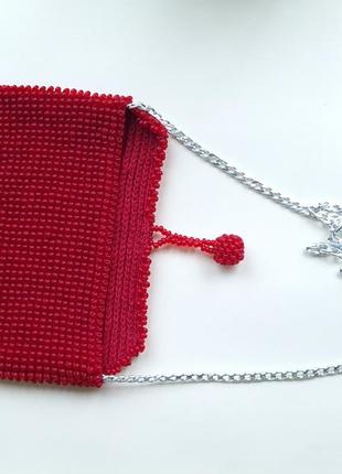 Декоративная сумочка ′морошка′, из бисера4 фото