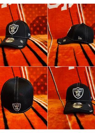 💯🏈 оригінал. дуже потужна стрейчева бейсболка new era 39thirty x nfl oakland (las vegas) raiders.