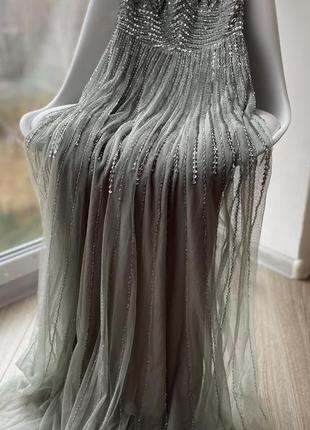 Роскошное вечернее платье zalando lace &amp; beads5 фото