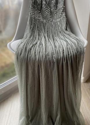 Роскошное вечернее платье zalando lace &amp; beads8 фото