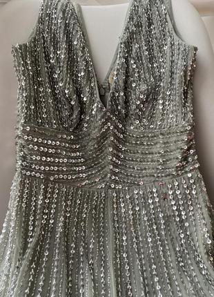 Роскошное вечернее платье zalando lace &amp; beads3 фото