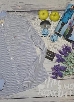 М фірмова жіноча сорочка блузка блуза смужка hollister холістер7 фото