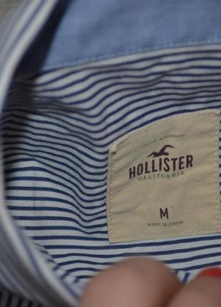 М фірмова жіноча сорочка блузка блуза смужка hollister холістер9 фото