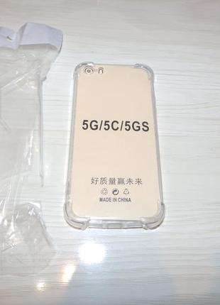 Силиконовый чехол противоударный с усиленными углами для iphone 5g / 5c / 5gs2 фото