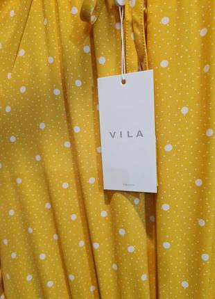 Желтое платье vila9 фото