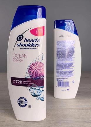 Шампунь для волосся head & shoulders ocean fresh морська свіжість, об’єм 400мл