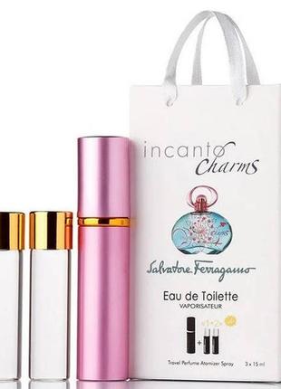 Міні-парфуми з феромонами жіночий salvatore ferragamo incanto charms 3х15 мл