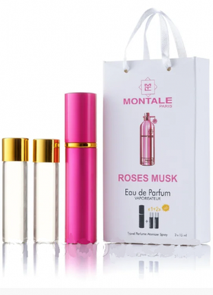 Мини-парфюм с феромонами женский roses musk 3х15 мл
