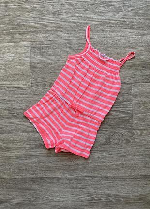 Яскравий неоновий ромпер пісочник шорти primark