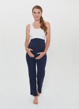 Трикотажные брюки для беременных1 фото
