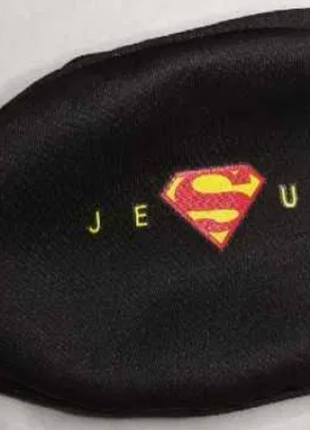 Захисна багаторазова маска з принтом jesus superman, нова