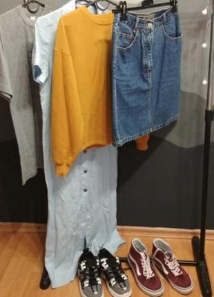 Актуальная плотная джинсовая юбка authentic denim 4