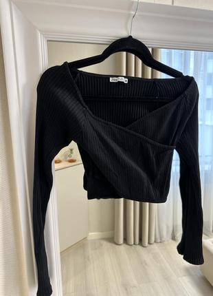 Топ у рубчик zara