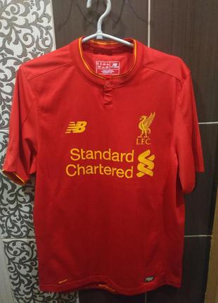 Мужская футбольная футболка new balance liverpool, ливерпуль