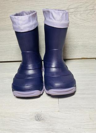 Гумові чоботи чобітки гумачки на дівчинку 21 20 розмір2 фото