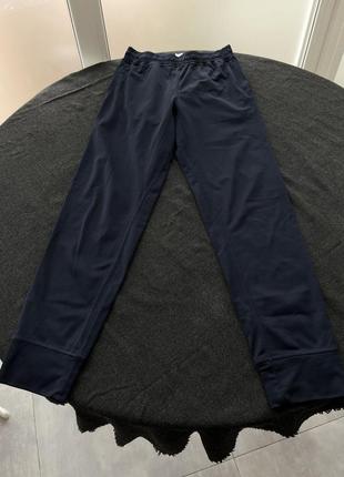 Темно синие спортивные штаны для занятий спортом йоги бега h&m зауженные5 фото