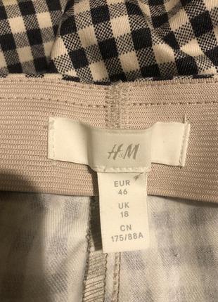 Штаны стрейч в клетку h&m7 фото