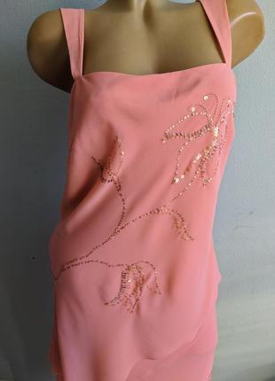 Триярусна сукня із шифону в стилі 30 років.3 фото