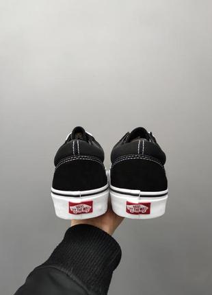 Замшеві, чорні кеди vans old skool, натуральна замша, накладений платіж5 фото