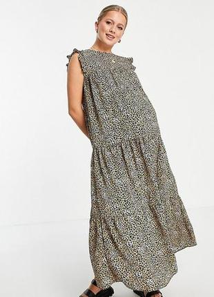 Платье asos maternity 38/40 размер, леопард