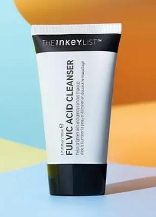 Очищаючий гель для вмивання the inkey list fulvic acid brightening cleanser 50 мл