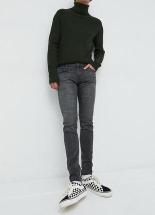 Джинсы jack & jones ben skinny fit grey jeans 34-32 серые