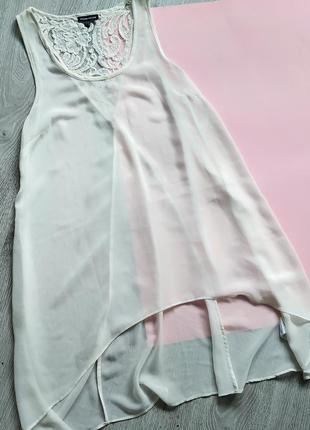 Шифонова блуза з вишивкою бісером / туніка / майка /накидка3 фото