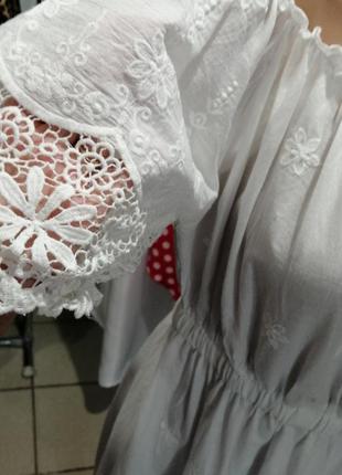 ⛔ платье из натуральной ткани батист вышивка прошва8 фото