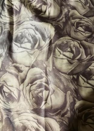 Блуза туника в принт розы атласная vero moda5 фото