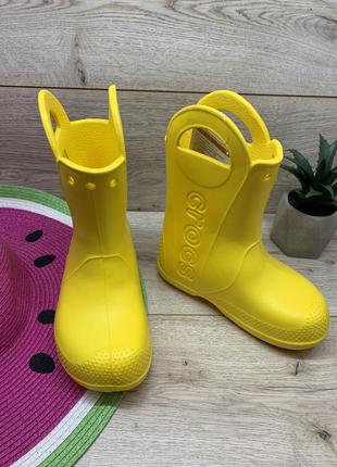 Детские дождевые сапоги crocs  kids handle it rain boot 128032 фото