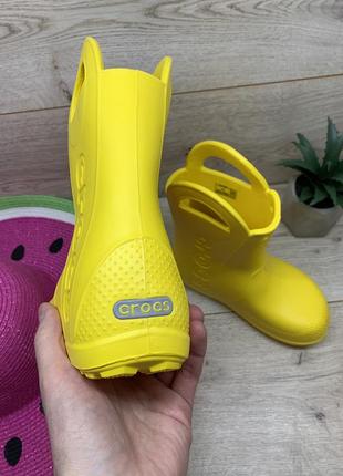 Детские дождевые сапоги crocs  kids handle it rain boot 128034 фото