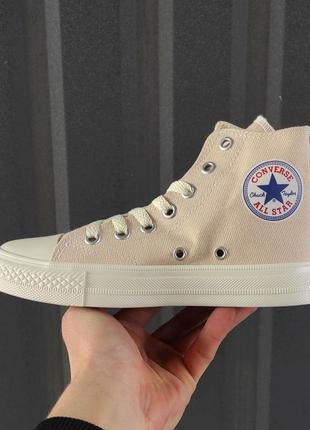 Кеди converse x comme des garsons play chuck beige5 фото