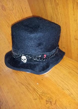 Кожаная шляпа alfonso deste made in italy ad hat tailoring