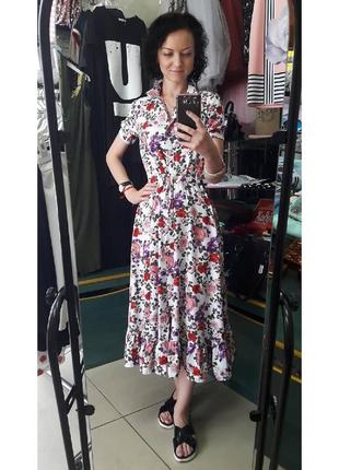 Суперрозпродаж!! легка сукня в трояндочках4 фото