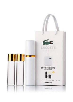 Міні-парфуми з феромонами чоловічий eau de lacoste lacoste l. 12.12 blanc 3х15 мл