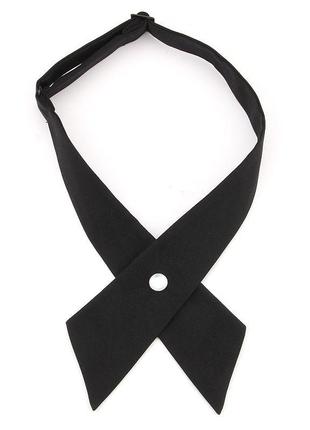 Кросс галстук черный косплей аниме1 фото