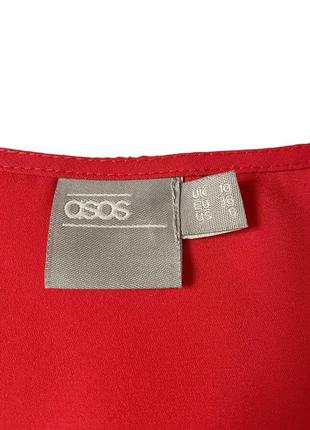 Asos красная блузка на завязках, m/l9 фото