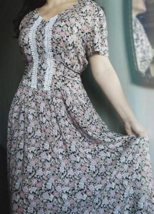 Vintage stories. красивое натуральное винтажное платье.3 фото
