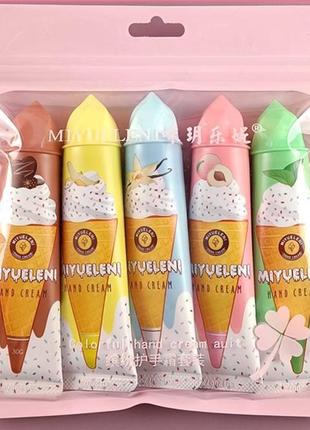 Набір кремів для рук, 5х30 г (аромати обираються рандомно)