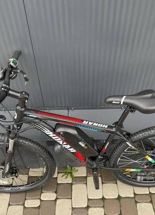 Електровелосипед cubic-bike konar 26" black/red 450 w 8 ah 48v panasonic5 фото