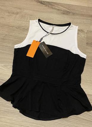 Karen millen кофта с баской m/l