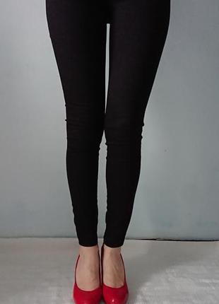 Базові штани/лосини в наборі з 2 шт.: тонкі джинси benetton і легінси zebra3 фото