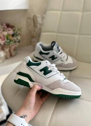 Кроссовки new balance 550 white green