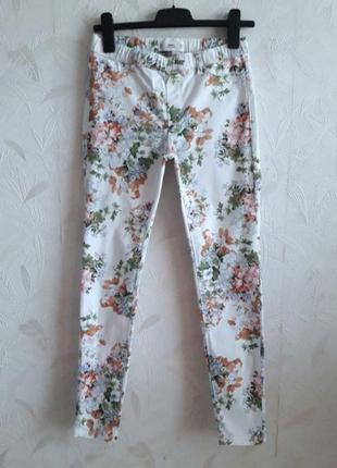 Модные летние штанишки, 40?-42-44?, хлопок, эластан, mango